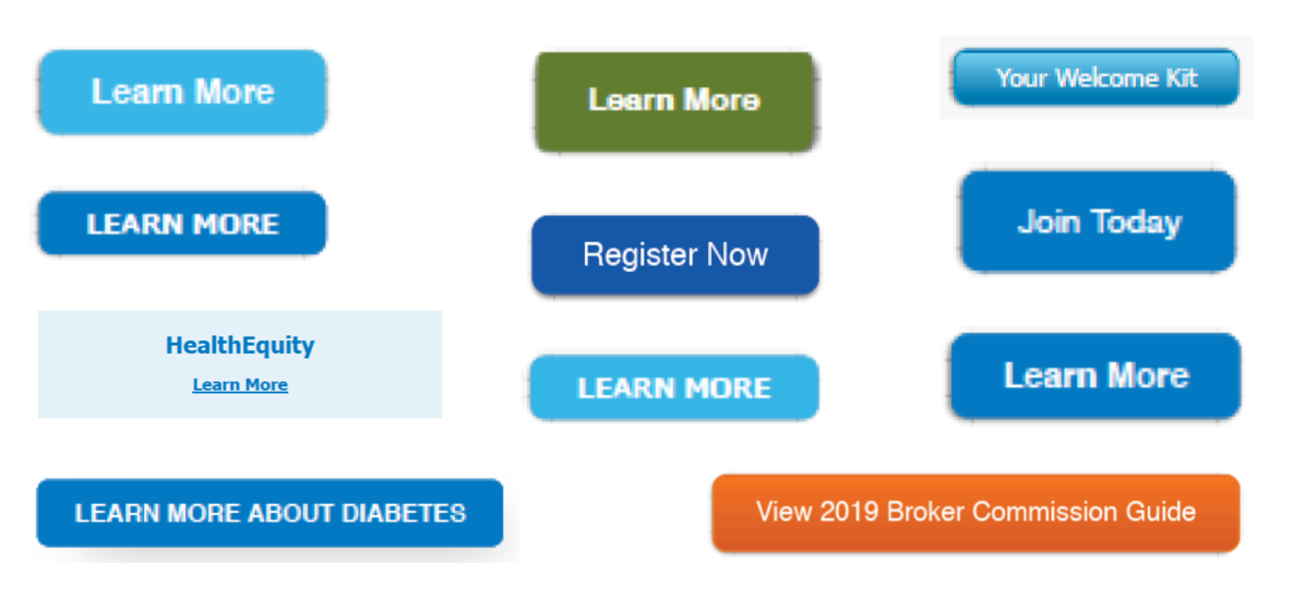 Button inventory – eleven variants, no shared logic